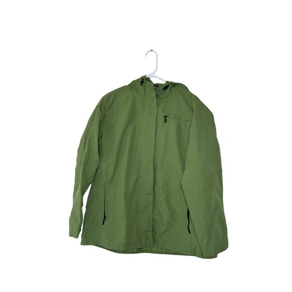 Eddie Bauer Outdoor Waterproof Hooded Jacket Size XL Zippered Inner Pocket - Picture 1 of 9